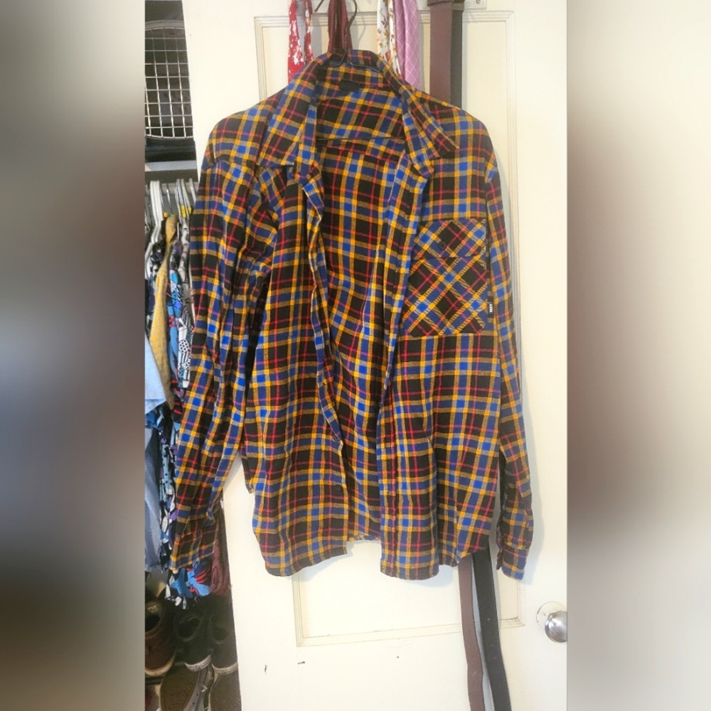 Long sleeve plaid button up